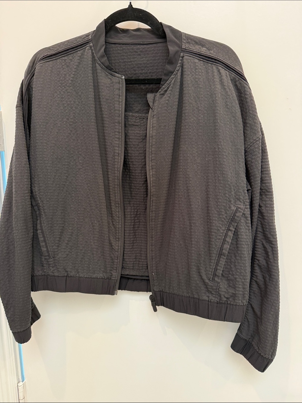 lululemon athletica Charcoal Waffle Utility Jacket